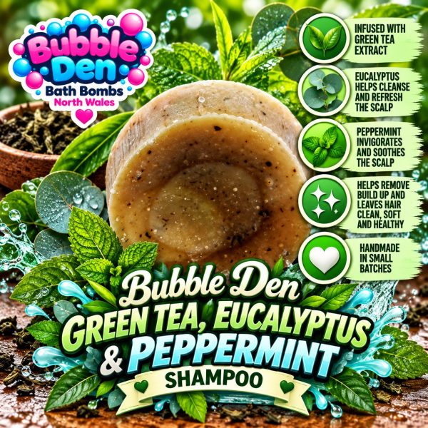GREEN TEA, EUCALYPTUS  AND PEPPERMINT SHAMPOO