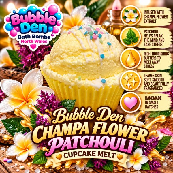 CHAMPA FLOWER PATCHOULI CUPCAKE MELT