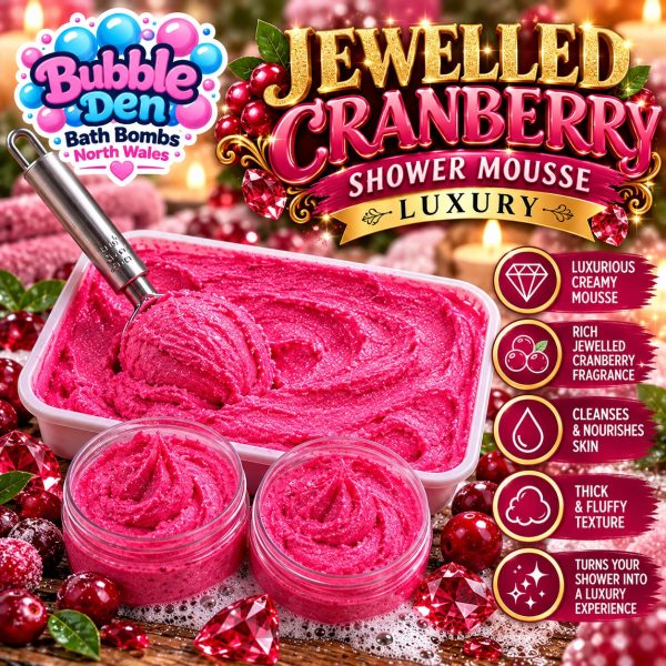 JEWELLED CRANBERRY SHOWER MOUSSE 200g